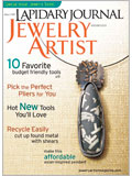 Lapidary Journal Jewelry Artist, November 2009 stone setting, jewelry making tools, jewelry making projects, jewelry etching techniques, metal clay projects, earring project, cabochon cutting, fused wire