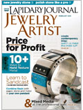 Lapidary Journal Jewelry Artist, February 2010  stone setting, jewelry making tools, jewelry making projects, jewelry etching techniques, metal clay projects, earring project, cabochon cutting, fused wire