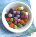 Artgirlz Wool Felt Mini Beads (1 cm)