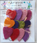 Felt Hearts Multi-pack 