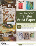Lesley Riley's TAP™ Transfer Artist Paper 18-Sheet Pack tap, lesley riley, C&T, transfer paper, surfaces