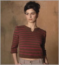 Vintage Striped Pullover tahki stacy charles, knitted blouse pattern, knitting patterns, easy patterns