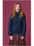 Spruce Cabled Turtleneck