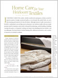 Home Care for Your Heirloom Textiles (eBook) 