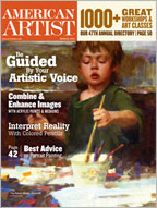 Current Cover of American Artist Magazine