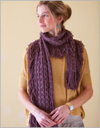 Lace and Cable Scarflett