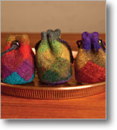 Entrelac Patterns: Felted Entrelac Fobs