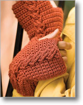 Crochet Cable Mitts