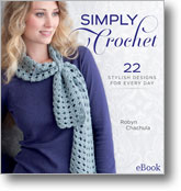 Find crochet Christmas ideas with the Simply Crochet book.