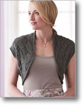 Entrelac Knitting Patterns: Cochin Shrug Entrelac Knitting Patterns: Cochin Shrug