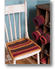Garter Stripe Chair Pad