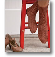 lace and twist socks