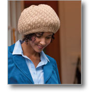 diagonal rib hat