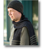 galen's manly scarf and hat