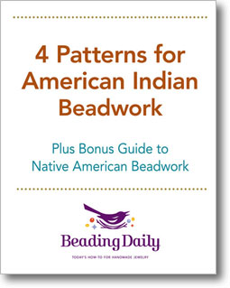 Get your 4 free beading loom and beadwork patterns today, when you download your free eBook!