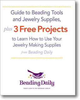 Get your free guide to beading supplies plus three projects to learn how to use your bead stringing supplies when you download this free eBook!