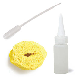 Instead of just using a paint brush, try applying your paint or dye with a textured sponge, pipette, or squirt bottle. Instead of just using a paint brush, try applying your paint or dye with a textured sponge, pipette, or squirt bottle.