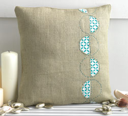 Modern Eyelet Pillow by Blair Stocker. Modern Eyelet Pillow by Blair Stocker.