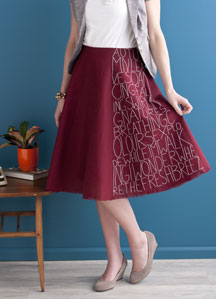 Poetry Skirt by Katrin Vorbeck. Poetry Skirt by Katrin Vorbeck.