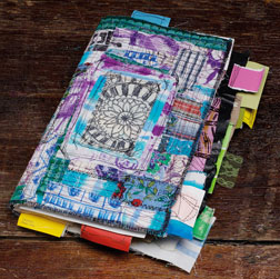 Keep fabric and color inspiration in a handy swatch journal. Keep fabric and color inspiration in a handy swatch journal.