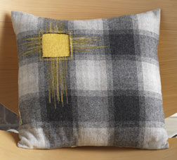 Reverse Applique Pillow by Kevin Kosbab. Reverse Applique Pillow by Kevin Kosbab.