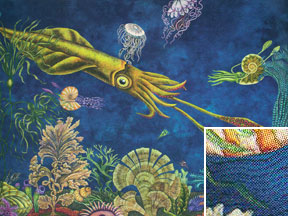 "Primordial Sea" by Judy Coates Perez. "Primordial Sea" by Judy Coates Perez.